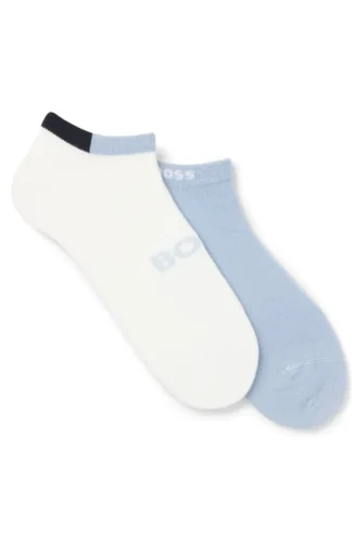 Two-pack ankle socks in soft bamboo blend