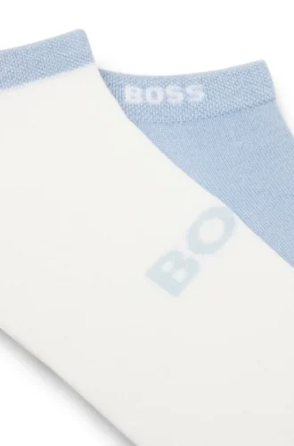 Two-pack ankle socks in soft bamboo blend