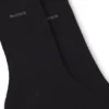 Two-pack dress socks in soft, compact cotton