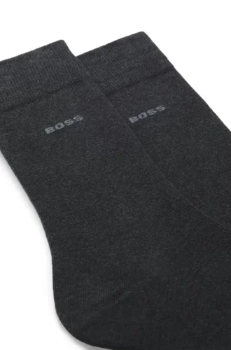 Two-pack dress socks in soft, compact cotton