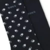 Two-pack mini-pattern socks in a combed cotton blend