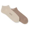 Two-pack of ankle socks in a bamboo blend
