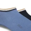 Two-pack of ankle socks with signature-stripe cuffs