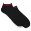 Two-pack of branded-cuff socks in an ankle length Two-pack of branded-cuff socks in an ankle length