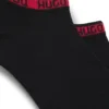 Two-pack of branded-cuff socks in an ankle length Two-pack of branded-cuff socks in an ankle length