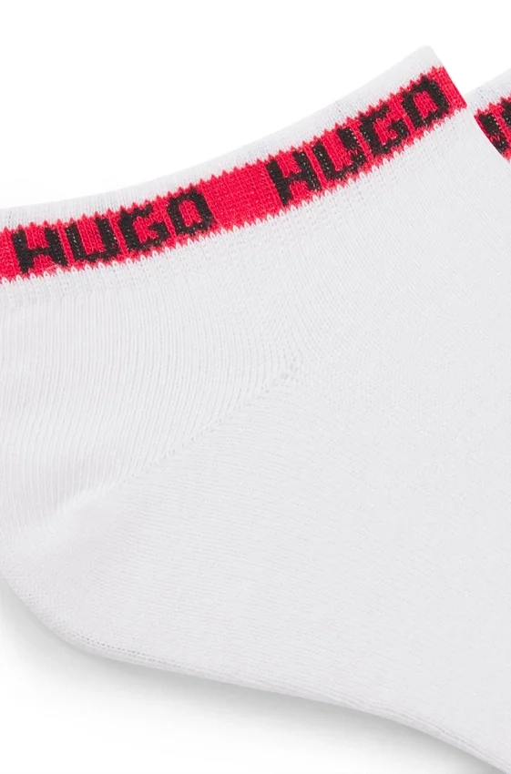 Two-pack of branded-cuff socks in an ankle length Two-pack of branded-cuff socks in an ankle length