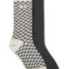 Two-pack of cotton-blend socks in a regular length