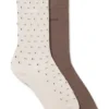 Two-pack of cotton-blend socks in a regular length