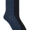 Two-pack of cotton-blend socks in a regular length