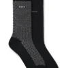 Two-pack of cotton-blend socks in a regular length