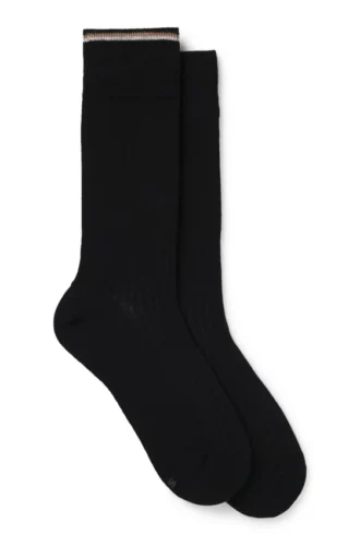 Two-pack of cotton-blend socks in a regular length