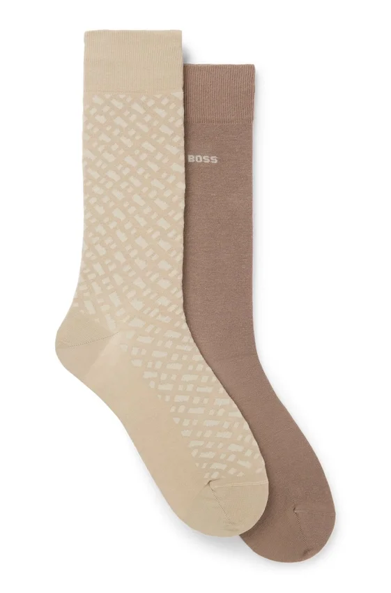 Two-pack of cotton-blend socks in a regular length Two-pack of cotton-blend socks in a regular length