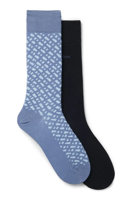 Two-pack of cotton-blend socks in a regular length Two-pack of cotton-blend socks in a regular length