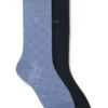 Two-pack of cotton-blend socks in a regular length