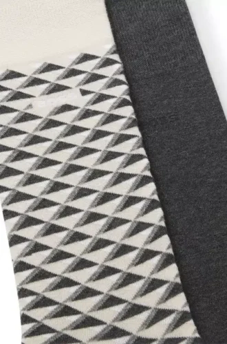 Two-pack of cotton-blend socks in a regular length