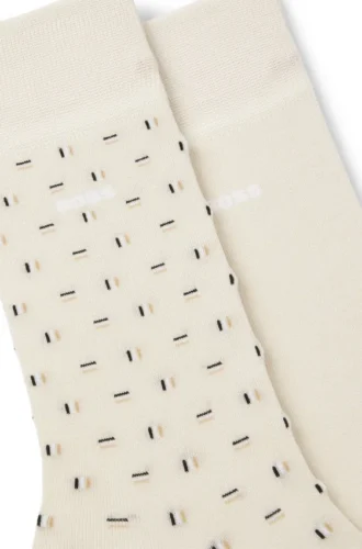 Two-pack of cotton-blend socks in a regular length