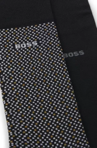 Two-pack of cotton-blend socks in a regular length