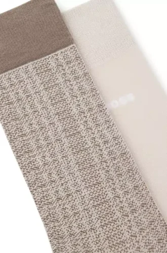 Two-pack of cotton-blend socks in a regular length