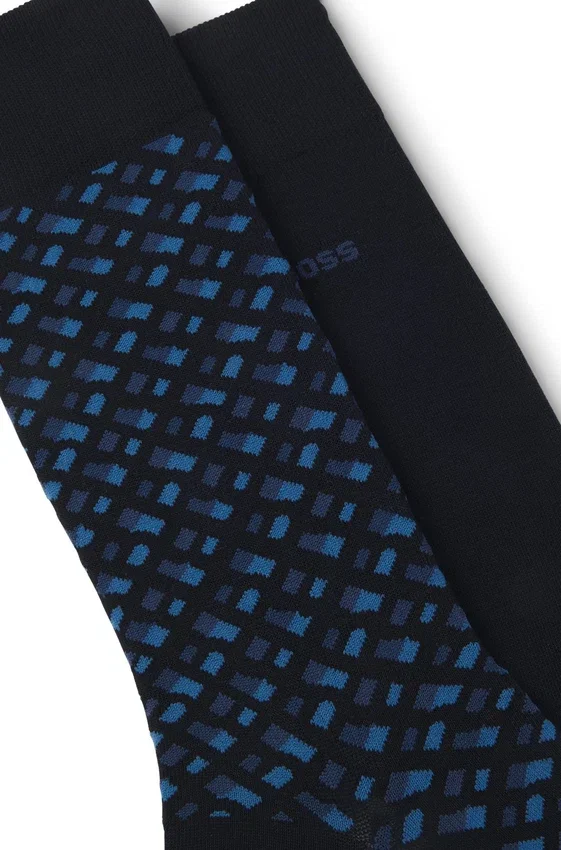 Two-pack of cotton-blend socks in a regular length Two-pack of cotton-blend socks in a regular length