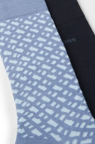 Two-pack of cotton-blend socks in a regular length