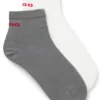 Two-pack of cotton-blend socks in a short length Two-pack of cotton-blend socks in a short length