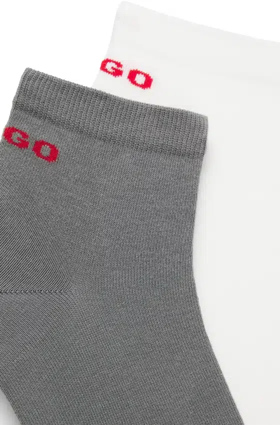 Two-pack of cotton-blend socks in a short length Two-pack of cotton-blend socks in a short length