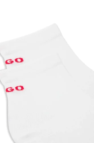 Two-pack of cotton-blend socks in a short length