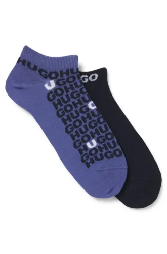Two-pack of cotton-blend socks in an ankle length
