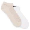 Two-pack of cotton-blend socks in an ankle length
