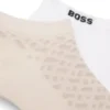 Two-pack of cotton-blend socks in an ankle length