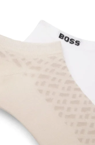 Two-pack of cotton-blend socks in an ankle length