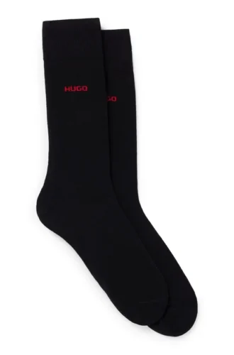Two-pack of crew-length logo socks