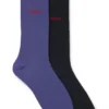 Two-pack of crew-length logo socks