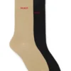 Two-pack of crew-length logo socks
