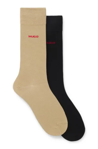 Two-pack of crew-length logo socks Two-pack of crew-length logo socks