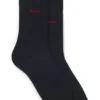 Two-pack of crew-length logo socks