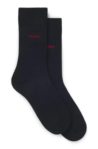Two-pack of crew-length logo socks