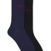 Two-pack of crew-length logo socks