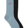 Two-pack of crew-length logo socks