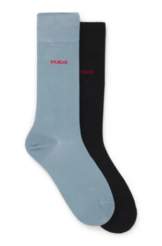 Two-pack of crew-length logo socks