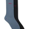 Two-pack of crew-length logo socks