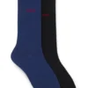 Two-pack of crew-length logo socks
