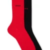 Two-pack of crew-length logo socks