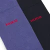 Two-pack of crew-length logo socks