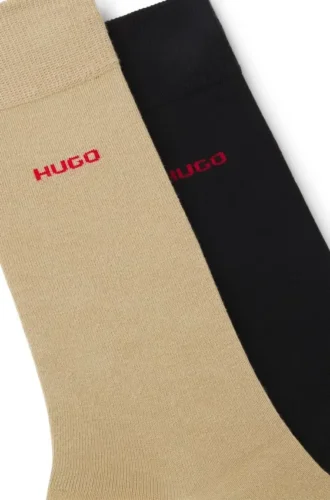 Two-pack of crew-length logo socks Two-pack of crew-length logo socks