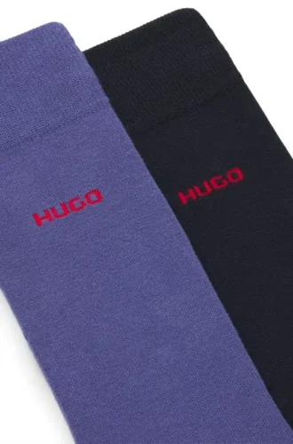 Two-pack of crew-length logo socks