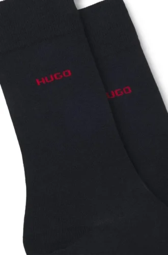 Two-pack of crew-length logo socks