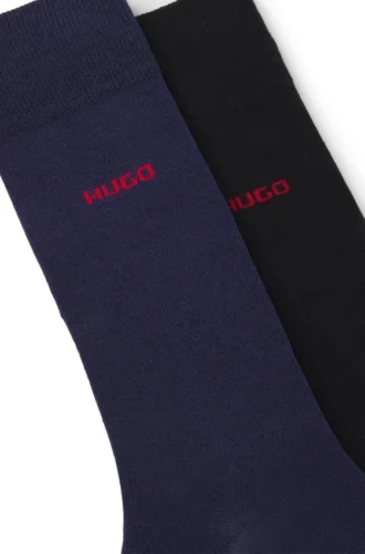 Two-pack of crew-length logo socks