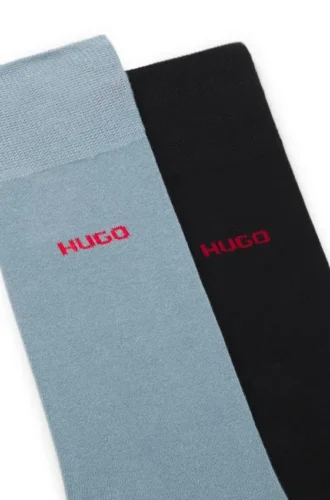 Two-pack of crew-length logo socks