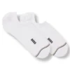 Two-pack of invisible socks in a cotton blend